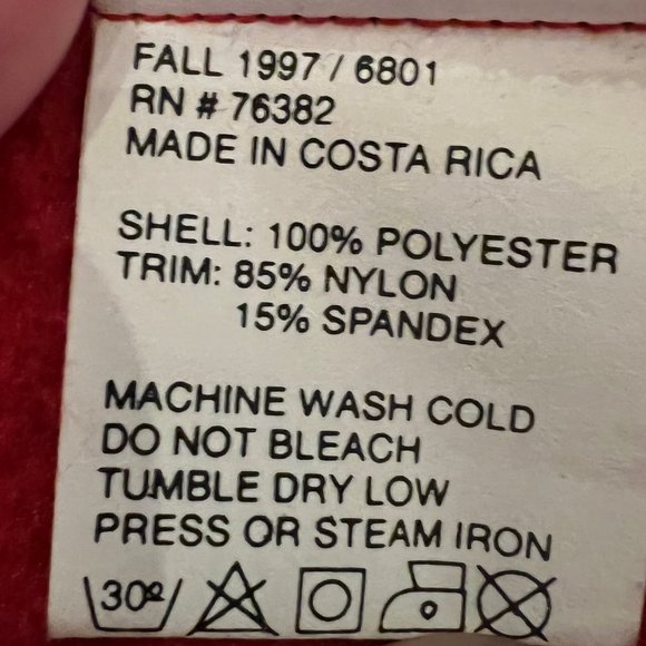 Vintage Timberland Red Fleece Jacket with Navy Trim Size Medium - Picture 5 of 5